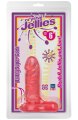 Dildo s varlaty Crystal Jellies Ballsy Super Cock 6" (Doc Johnson)