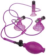 Vakuové pumpy, podtlakové hračky pro ženy: Vibrační vakuová pumpa na bradavky a klitoris Vibrating Triple Suckers