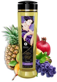 Masážní olej Shunga LIBIDO Exotic Fruits (240 ml)