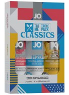 Lubrikační gely na vodní bázi: Testovací sada lubrikačních gelů System JO - Tri Me Triple Pack CLASSICS