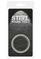 Kovový erekční kroužek s žebrováním (Steel Power Tools)