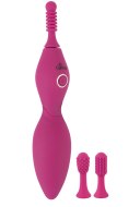 Vibrátory na klitoris: Vibrační stimulátor + 3 nástavce Spot Vibrator (Sweet Smile)