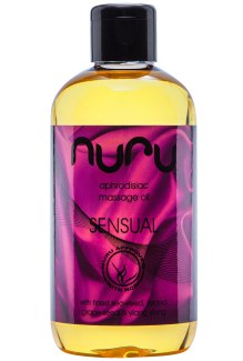 Afrodiziakální masážní olej Nuru Sensual (250 ml)