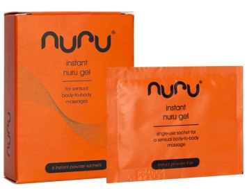 Práškový masážní gel Instant Nuru Gel (6x 5 g)