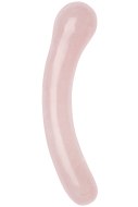 Dvojitá a oboustranná dilda: Oboustranné dildo z růženínu Rose Quartz Curve