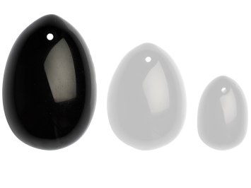 Yoni vajíčko z obsidiánu Black Obsidian Egg L, (velké)