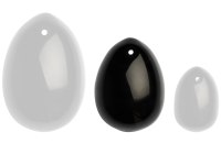 Yoni vajíčka: Yoni vajíčko z obsidiánu Black Obsidian Egg M, (střední)