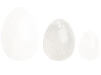 Yoni vajíčko z křišťálu Clear Quartz Egg M, (střední)