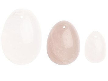 Yoni vajíčko z růženínu Rose Quartz Egg M, (střední)