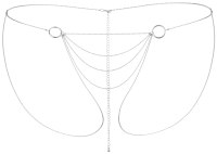 Vzrušující intimní šperky, ozdoby a bižuterie: Ozdobné řetízky ve stylu kalhotek Magnifique (stříbrné)