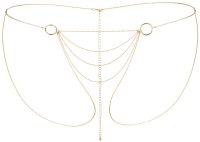 Vzrušující intimní šperky, ozdoby a bižuterie: Ozdobné řetízky ve stylu kalhotek Magnifique (zlaté)