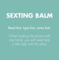 Stimulační balzám s hřejivým efektem Sexting Balm (Bijoux Indiscrets)