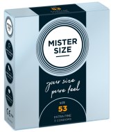 Tenké kondomy: Kondomy MISTER SIZE 53 mm (3 ks)