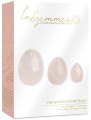 Sada yoni vajíček z růženínu Rose Quartz Egg (S, M a L)