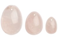 Yoni vajíčka: Sada yoni vajíček z růženínu Rose Quartz Egg (S, M a L)