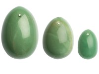 Yoni vajíčka: Sada yoni vajíček z jadeitu Jade Egg (S, M a L)