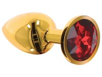 Anální kolíky s krystalem: Luxusní kovový kolík se šperkem, M (Taboom)