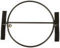 Kovový bondage kruh s pouty