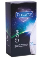 Kondomy svítící ve tmě: Svítící kondomy Pasante Glow (12 ks)