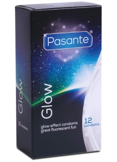Svítící kondomy Pasante Glow (12 ks)