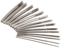 Kolíky do penisu (penis plugy): Sada kovových dilatátorů Penisplug, 14 ks (4 – 17 mm)