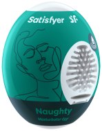 Masturbátory bez vibrací (honítka) - pro muže: Masturbační vajíčko Naughty (Satisfyer)