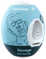 Masturbátory bez vibrací (honítka) - pro muže: Masturbační vajíčko Savage (Satisfyer)