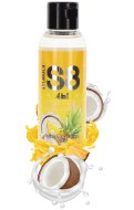 Lubrikační gely s příchutí, na orální sex: Lubrikační/masážní gel S8 4-in-1 Tropical Pina Colada Slush
