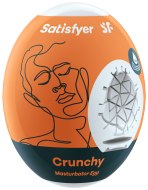 Masturbátory bez vibrací (honítka) - pro muže: Masturbační vajíčko Crunchy (Satisfyer)