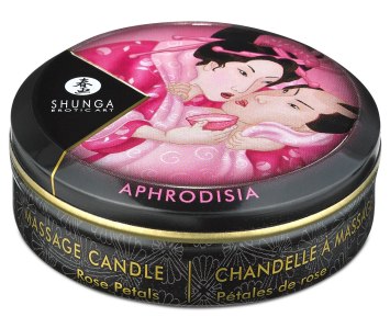 Masážní svíčka Aphrodisia Rose Petals (Shunga)