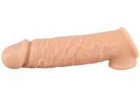 Návleky na penis: Zvětšovací návlek na penis a varlata Realistixxx Extension (5 cm)