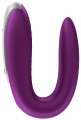Párový vibrátor s dálkovým ovladačem Satisfyer Double Fun Violet (ovládaný mobilem)