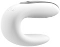 Párový vibrátor s dálkovým ovladačem Satisfyer Double Fun White (ovládaný mobilem)