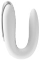 Párový vibrátor s dálkovým ovladačem Satisfyer Double Fun White (ovládaný mobilem)