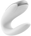 Párový vibrátor s dálkovým ovladačem Satisfyer Double Fun White (ovládaný mobilem)