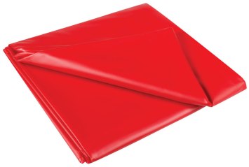 Měkčené PVC prostěradlo v červené barvě JoyDivision (180 x 260 cm)