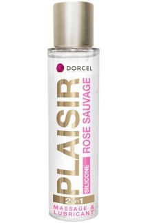 Masážní a lubrikační silikonový gel Plaisir Rose Sauvage (100 ml)
