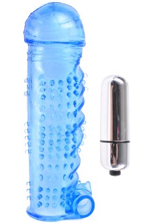 Vibrační návlek na penis Classix (modrý)