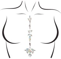 Vzrušující intimní šperky, ozdoby a bižuterie: Samolepicí šperk na tělo Jade (Leg Avenue)