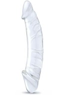 Skleněná a keramická dilda a penisy: Skleněné oboustranné realistické dildo Girthy (Gläs)