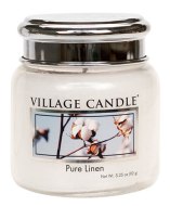 Vonné svíčky: Vonná svíčka Village Candle Pure Linen (čisté prádlo, 92 g)