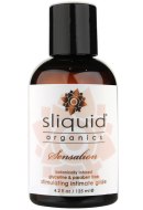 Chladivé a tlumivé lubrikační gely: Přírodní stimulační lubrikant Sliquid Organics Sensation (125 ml)