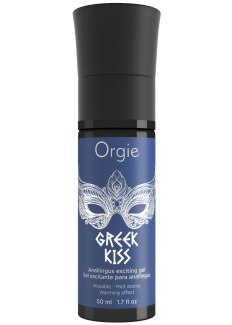 Hřejivý slíbatelný anální stimulační gel Orgie Greek Kiss (50 ml)