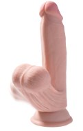 Realistická dilda: Realistické dildo s volnými varlaty King Cock Plus Triple Density Cock 7"
