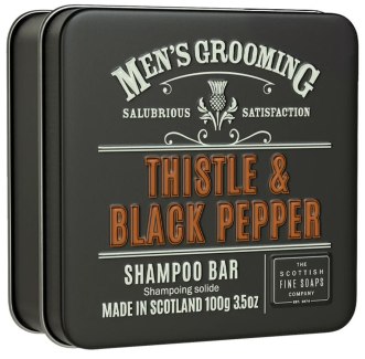 Pánský tuhý šampon Scottish Fine Soaps (ostropestřec a černý pepř)