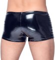 Lakované prošívané boxerky se zipem (Black Level)