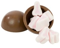Lechtivé doplňky a dárky na párty, narozeniny a oslavy: Čokoládové koule plněné marshmallows ve tvaru penisů Sex Bombs (3 ks)
