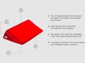Podložka pro milování Liberator Wedge Red