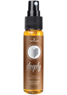 Uvolňující sprej na deepthroat Deeply Love You Chocolate Coconut