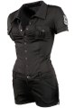 Kostým Cottelli Collection Policistka – overal s krátkými rukávy a nohavicemi